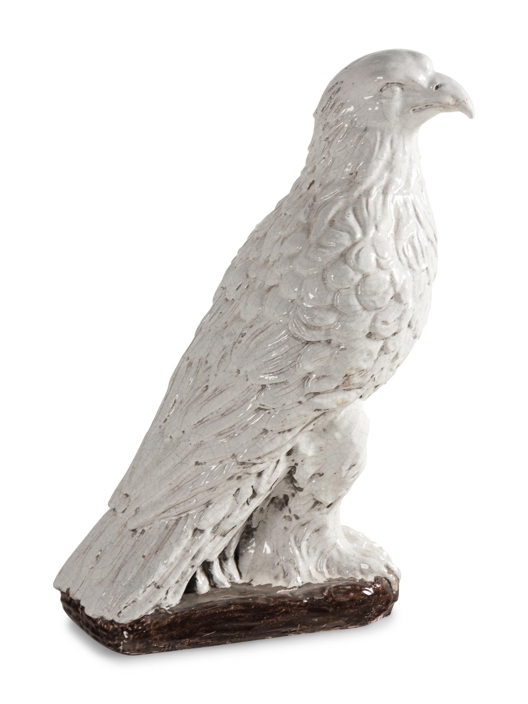 A Large Glazed Terra Cotta Model of an Eagle