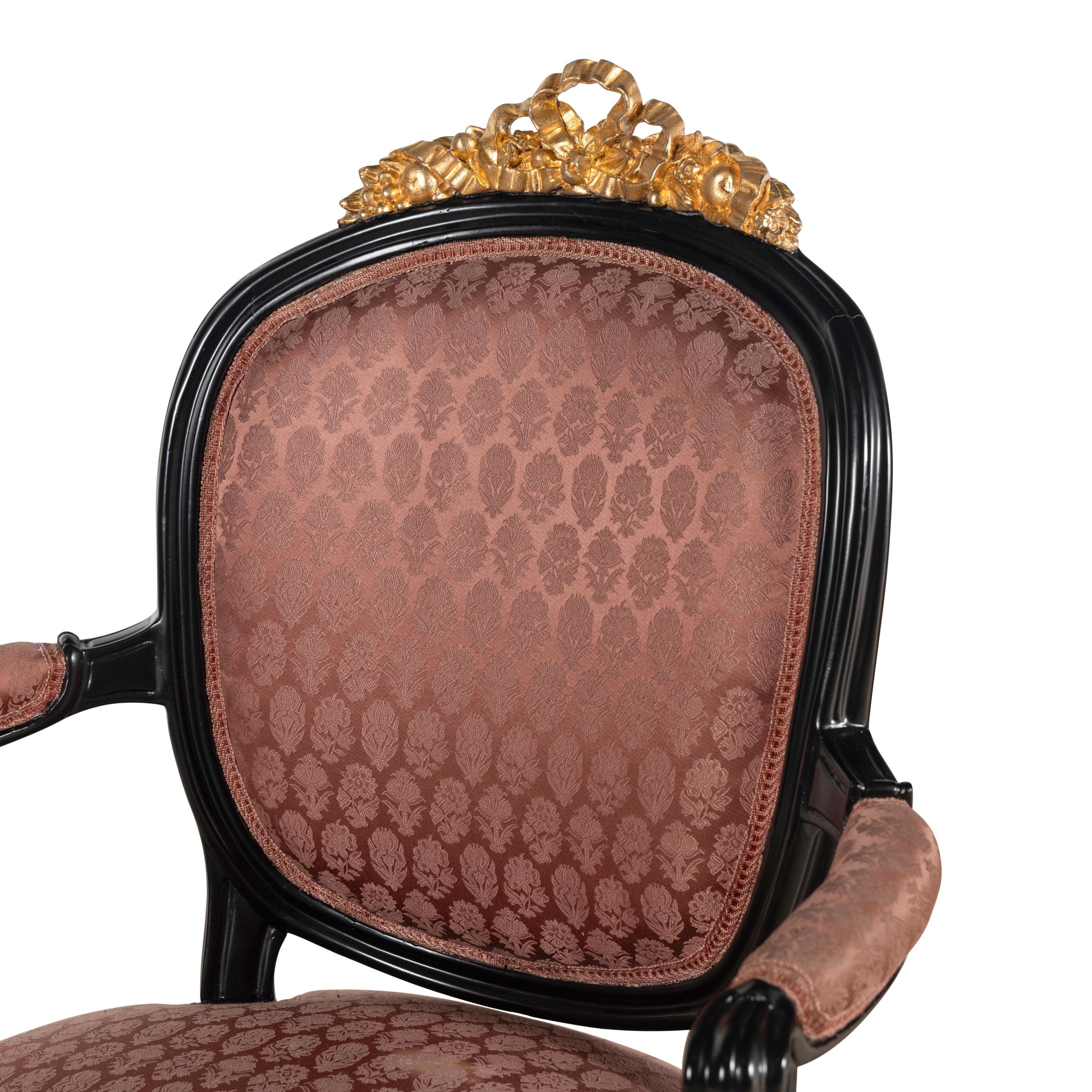A Set of Six Louis XVI Painted Armchairs