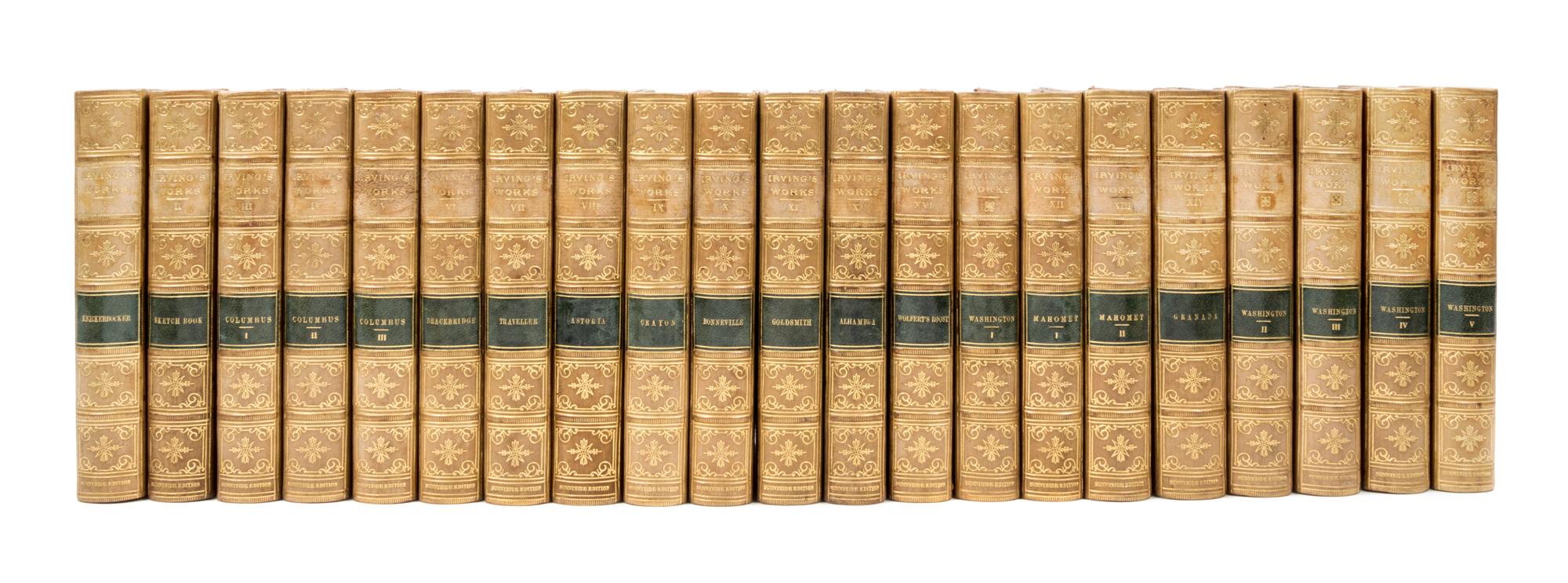 IRVING, WASHINGTON. Works. NY, 1860-64. 21 vols.