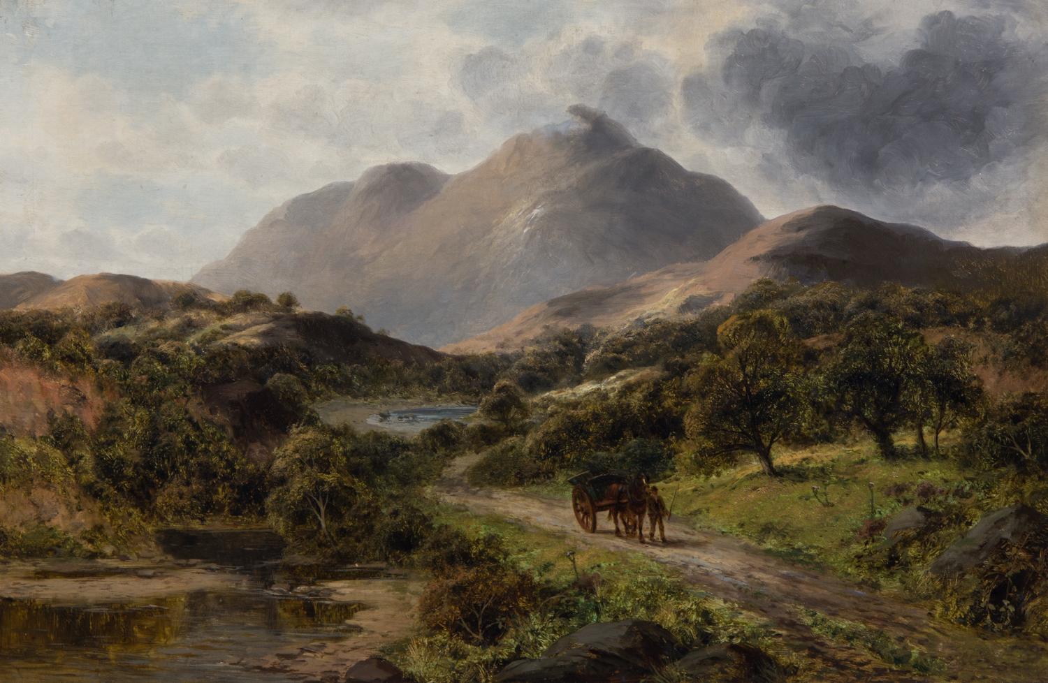 Attributed to Frederick Waters Watts, (British, 1800-1862), Leading the Horsedrawn Wagon