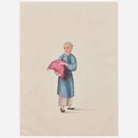 Chinese School 19th century Group of Thirteen Works Depicting Chinese Occupations