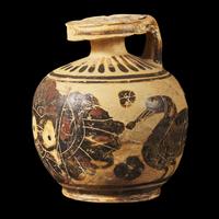 A Corinthian Black-Figured Aryballos