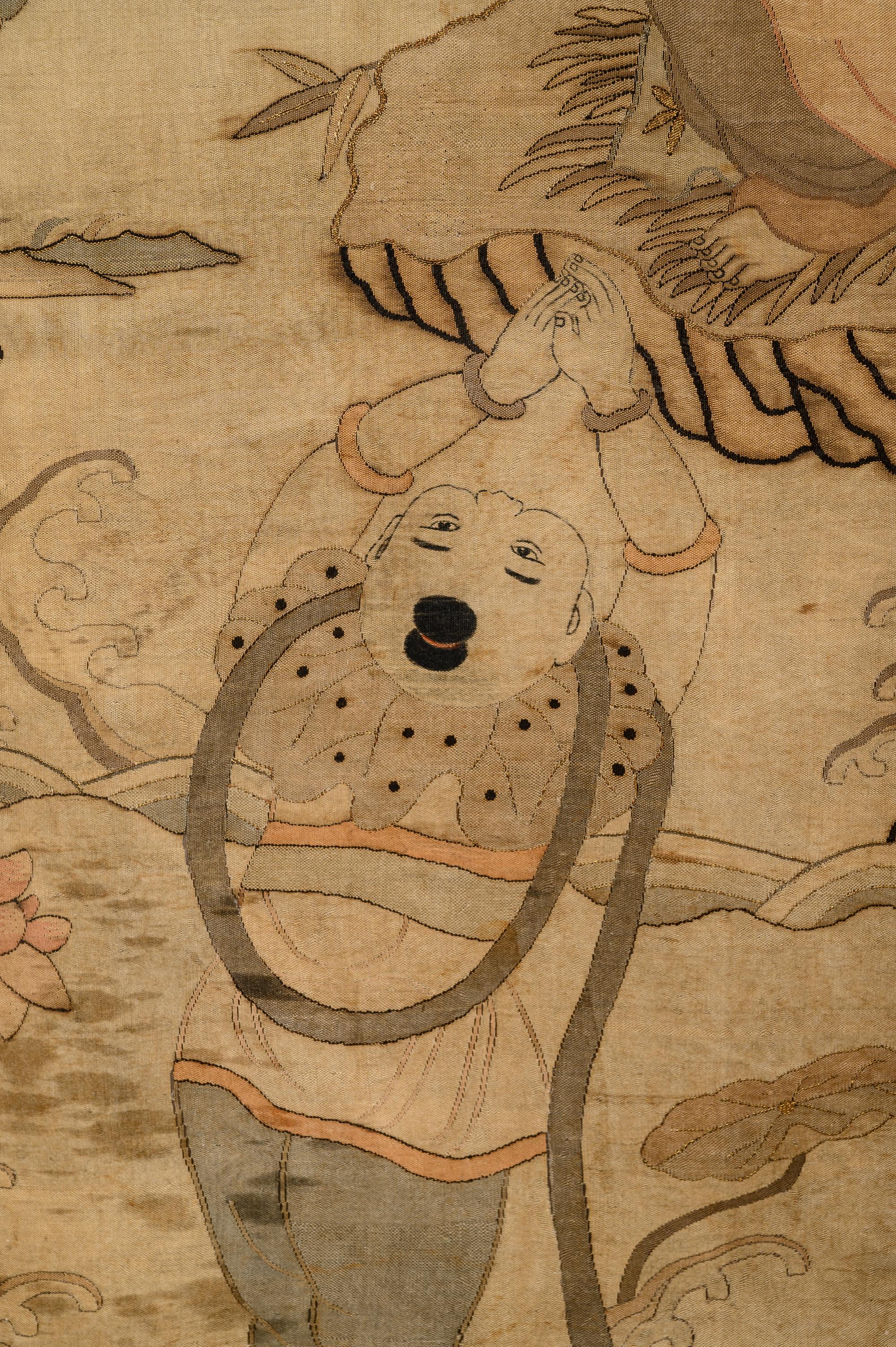 A Kesi Woven Silk 'Guanyin' Panel