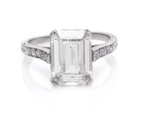 A Platinum and Diamond Ring, Cartier Mounting, 2.50 dwts.