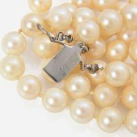 A Triple-Strand Pearl Necklace