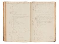 [US NAVY] -- [MARITIME]. Manuscript journal containing "Remarks and observations of Lt. Paulding of the U.S. Frigate Macedonian Commanded by John Downes, Esq. And bound on a Cruise in the Pacific Ocean." Illustrated. Ca. 1818-1828.