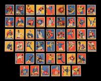 A Group of 1949 Leaf Football Cards Including Hall of Famers