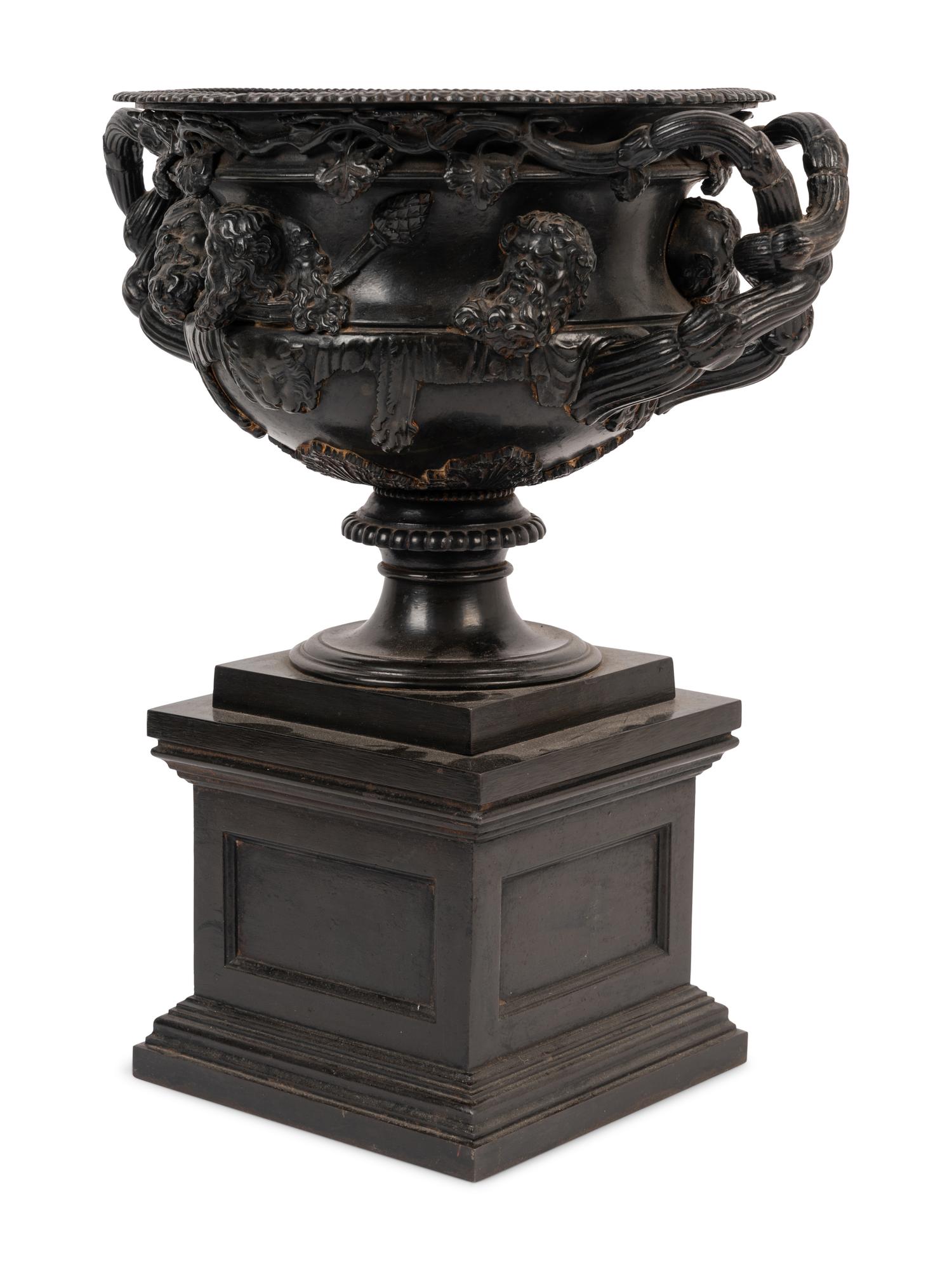 A Grand Tour Bronze Warwick Vase