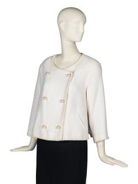 Chanel Cream Jacket With Faux Pearls, Spring 2013