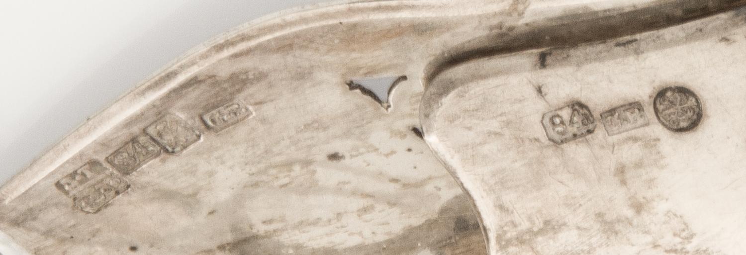 A Russian Silver Sardine Server, Mark of Gustav A. Petrell, assay mark of Dimitry Tverskoy, St. Petersburg, 1839, of spade form with pi