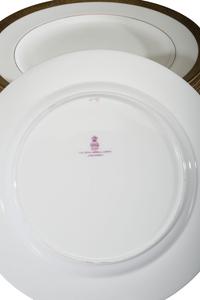Seventeen Minton's Gilt Porcelain Plates