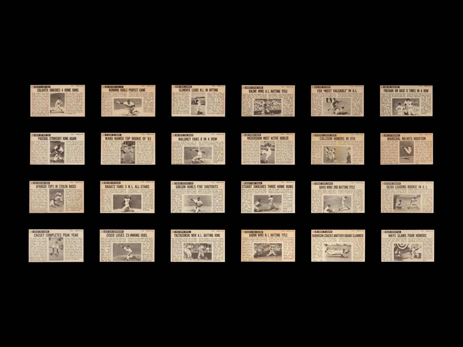 A Complete Set of 1964 Topps Giants Baseball Cards (60/60)