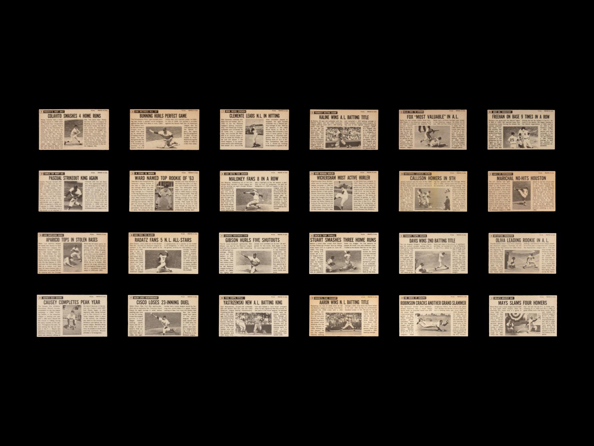 A Complete Set of 1964 Topps Giants Baseball Cards (60/60)