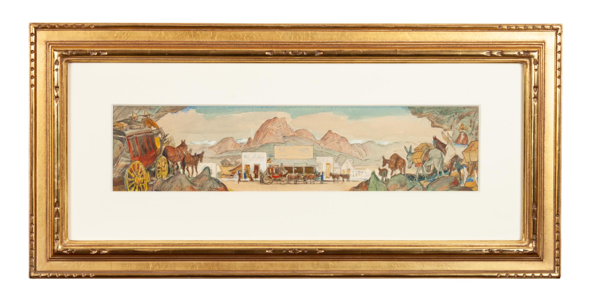 Mural Sketch for Phoenix Post Office