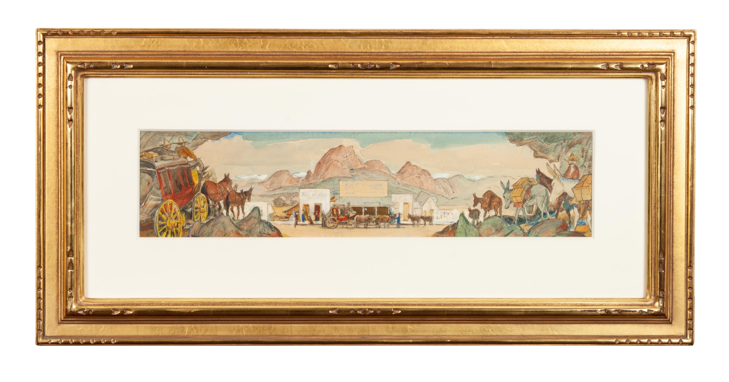 Mural Sketch for Phoenix Post Office
