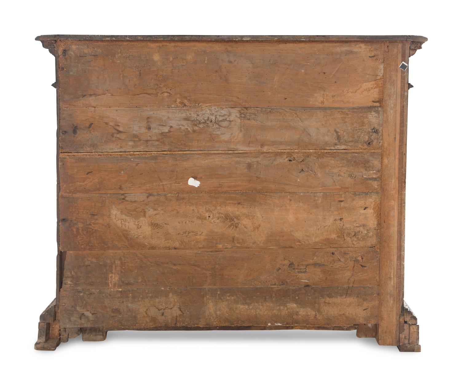 An Italian Baroque Carved Walnut Cabinet