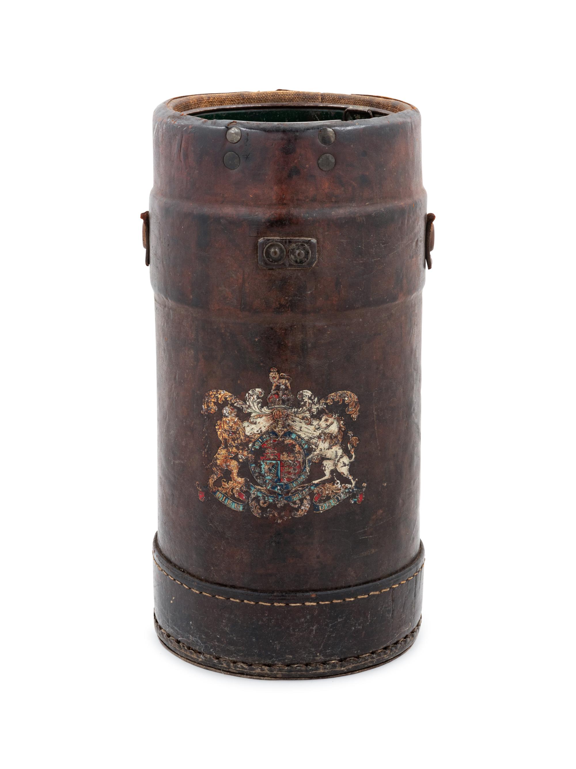 An English Leather Fire Bucket