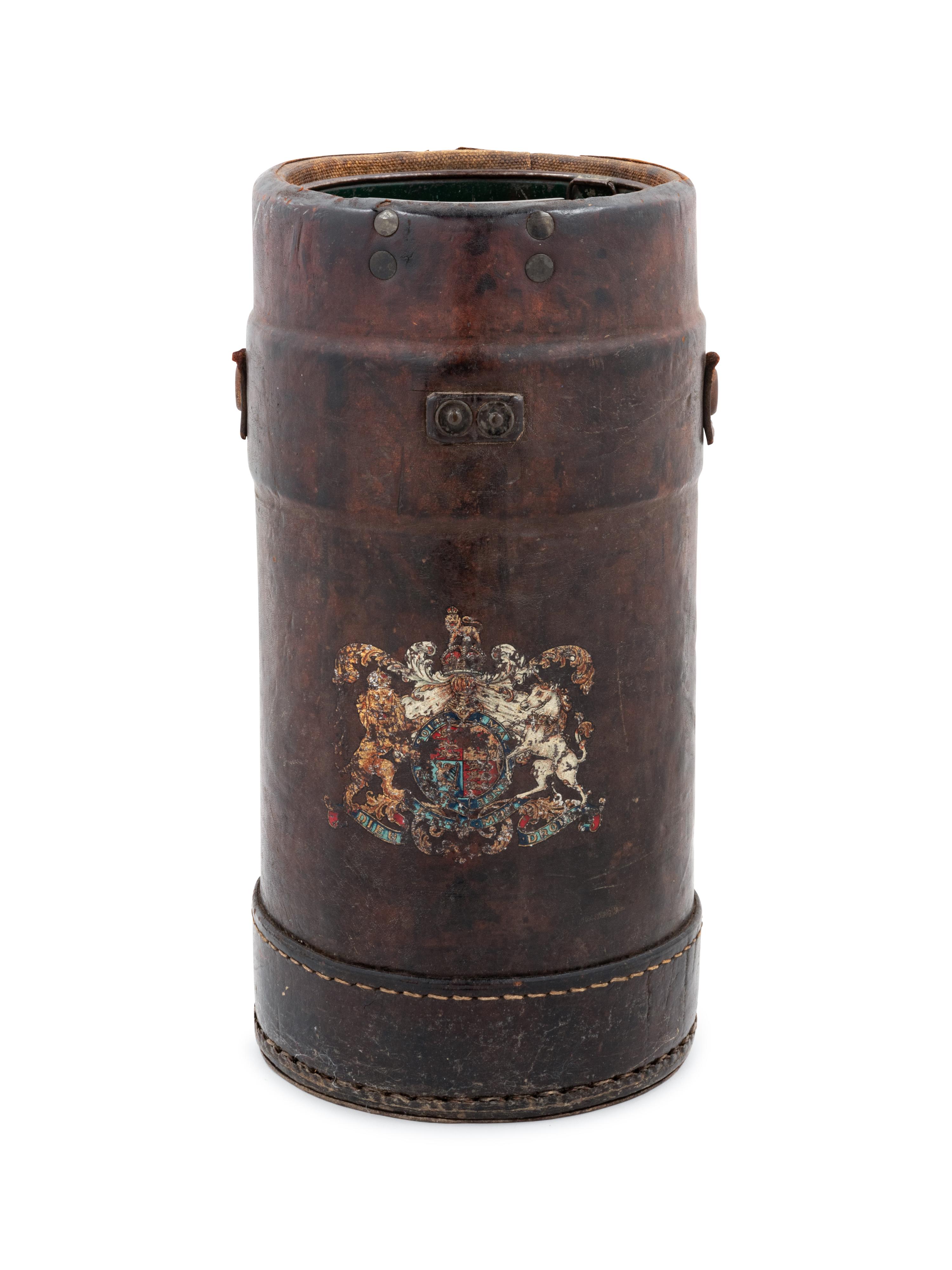 An English Leather Fire Bucket