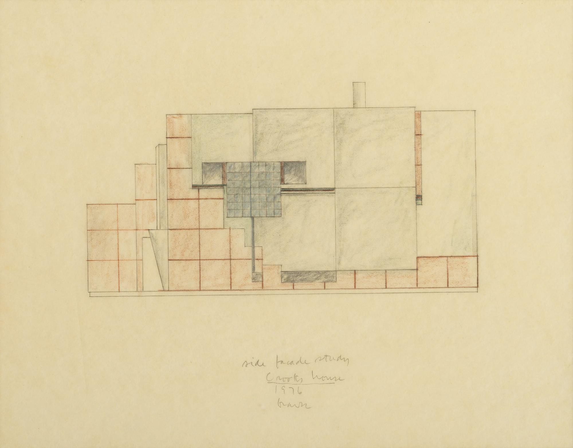 Group of 8 Architectural Drawings from The Crooks' House, 1976