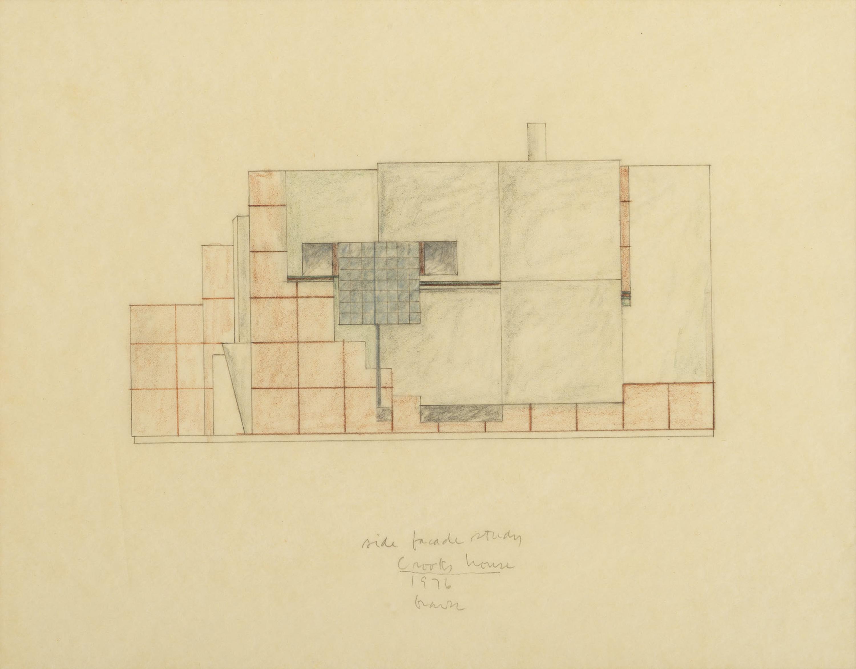 Group of 8 Architectural Drawings from The Crooks' House, 1976