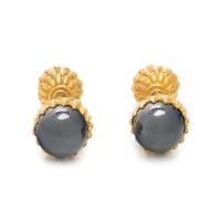 TIFFANY & CO., SCHLUMBERGER, YELLOW GOLD AND HEMATITE CUFFLINKS