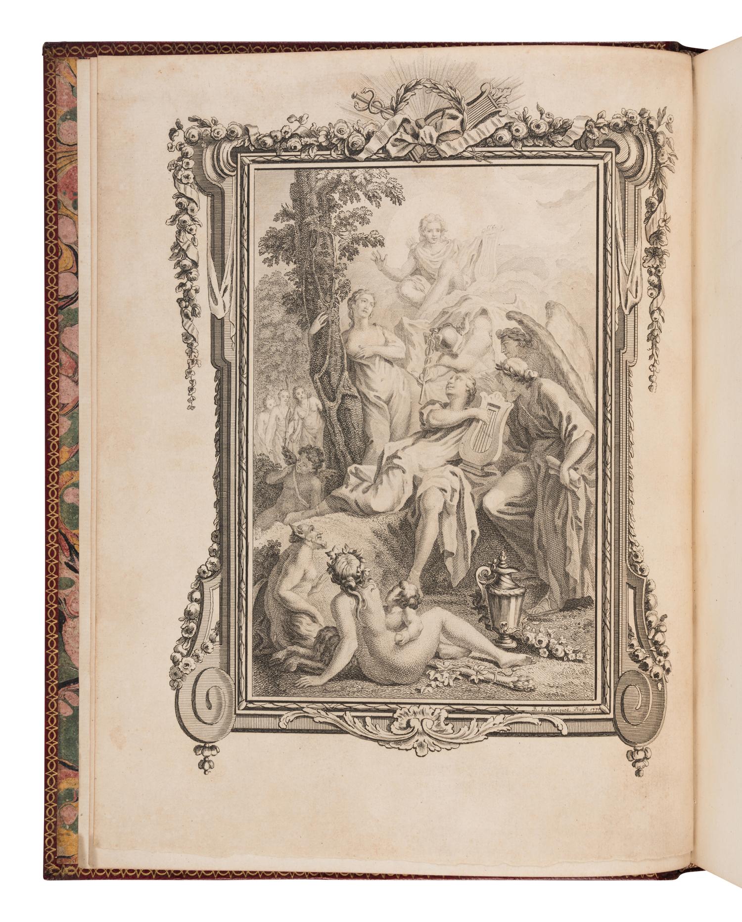 [BASKERVILLE PRESS]. A complete bound set of classical texts uniformly bound in fine 18th-century morocco, all published in Birmingham by Baskerville, comprising: