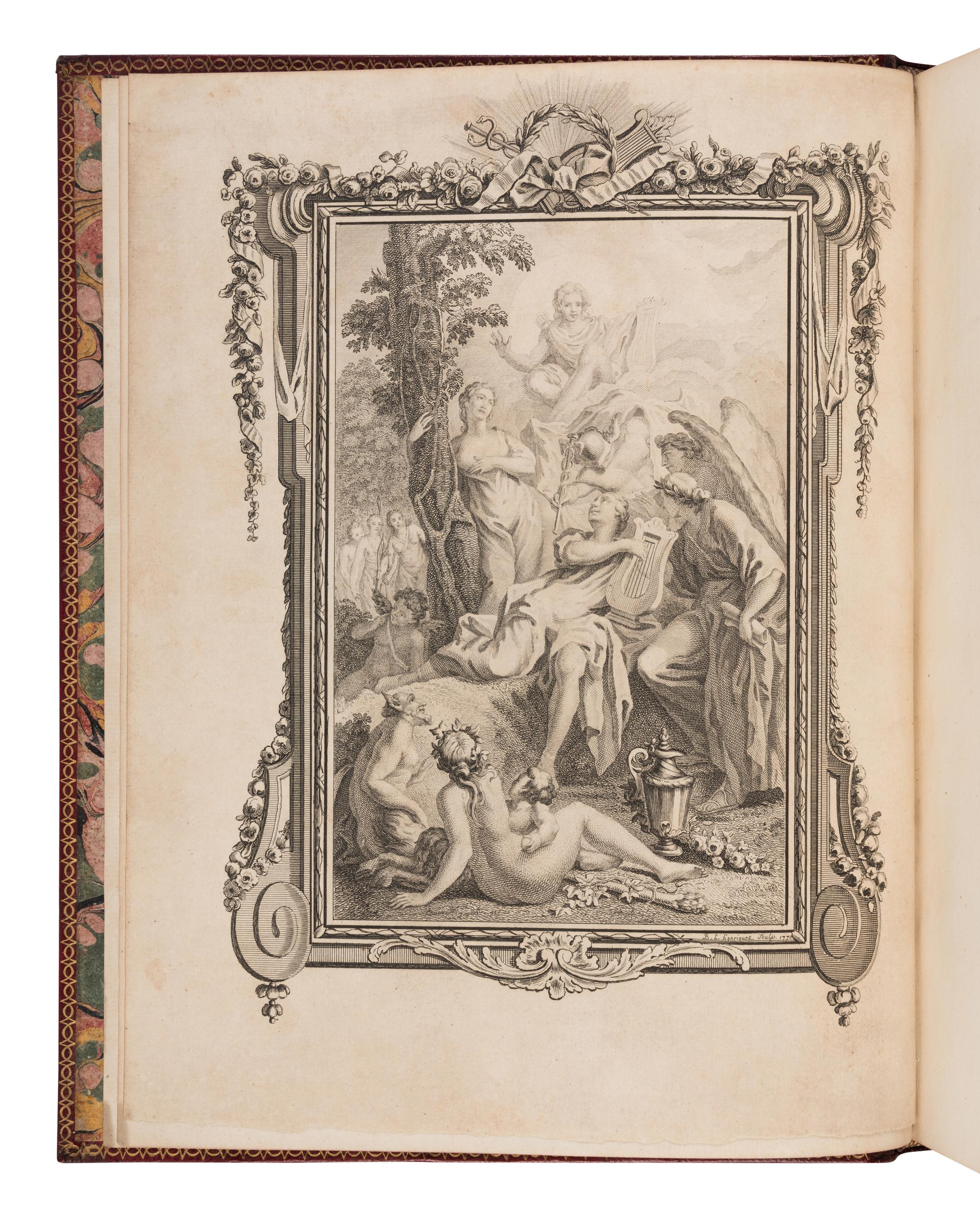 [BASKERVILLE PRESS]. A complete bound set of classical texts uniformly bound in fine 18th-century morocco, all published in Birmingham by Baskerville, comprising: