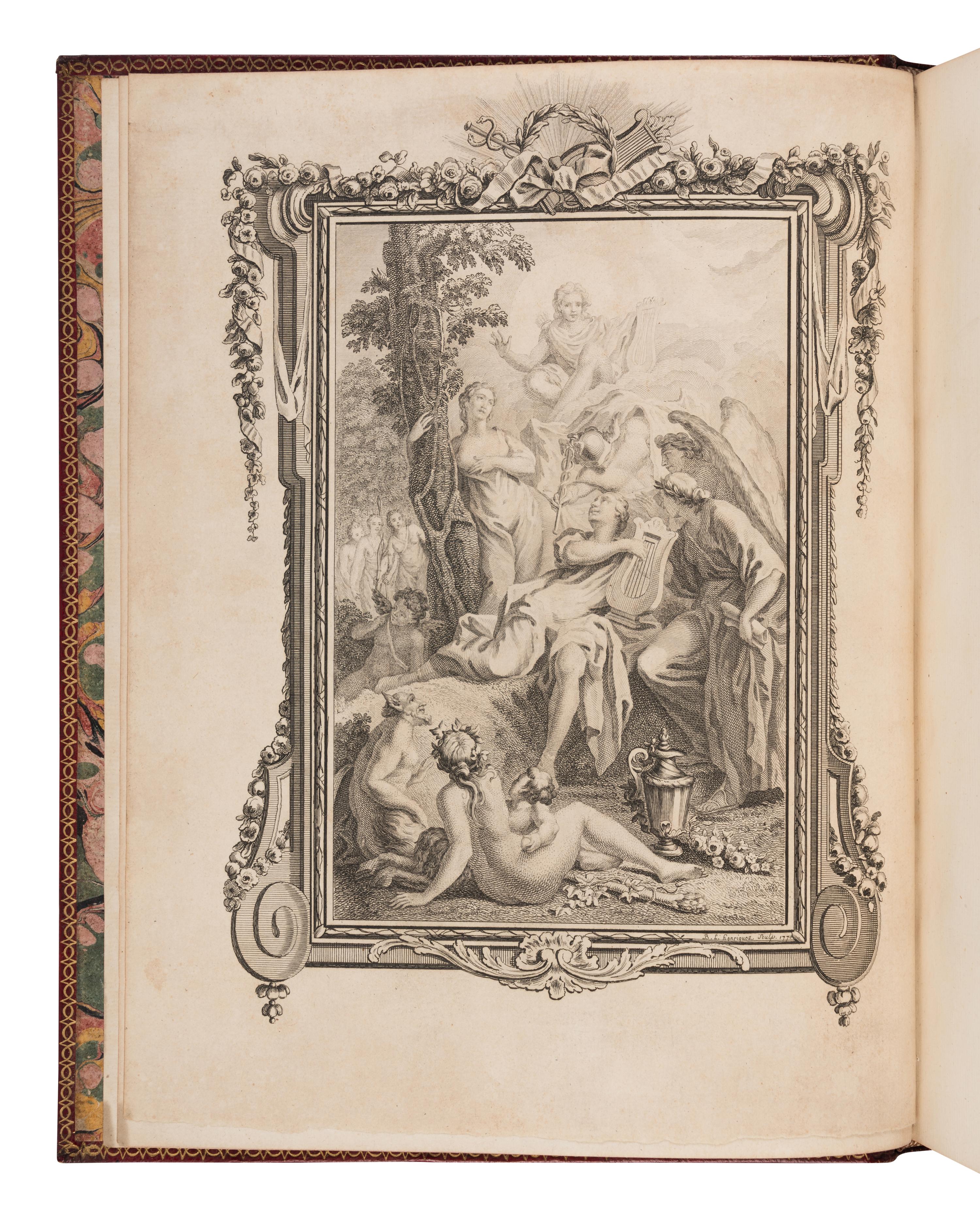 [BASKERVILLE PRESS]. A complete bound set of classical texts uniformly bound in fine 18th-century morocco, all published in Birmingham by Baskerville, comprising: