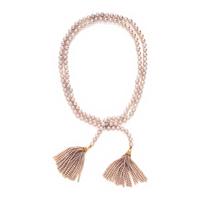 Mish, Cultured Pink Pearl Tassel Necklace