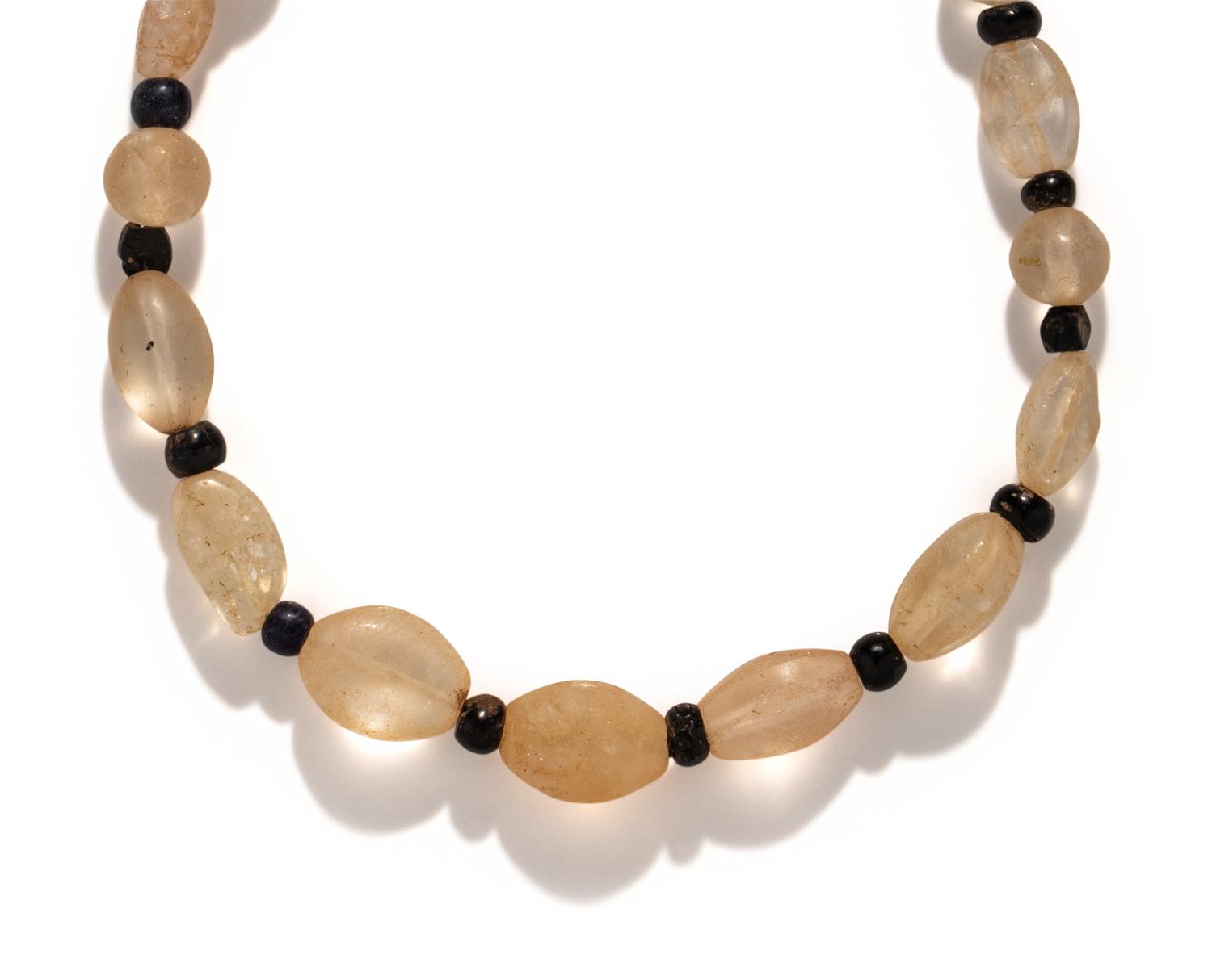 A Western Asiatic Rock Crystal Bead Necklace