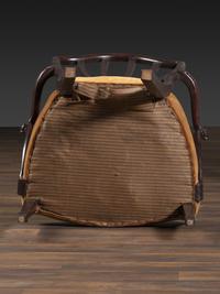 A Federal Carved Mahogany Open Armchair