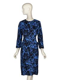 Sybil Connolly, Printed Floral Silk Dress