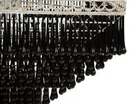 A Black Murano Glass Pyramid Chandelier