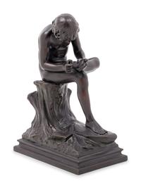 A Grand Tour Bronze Model of the Spinario