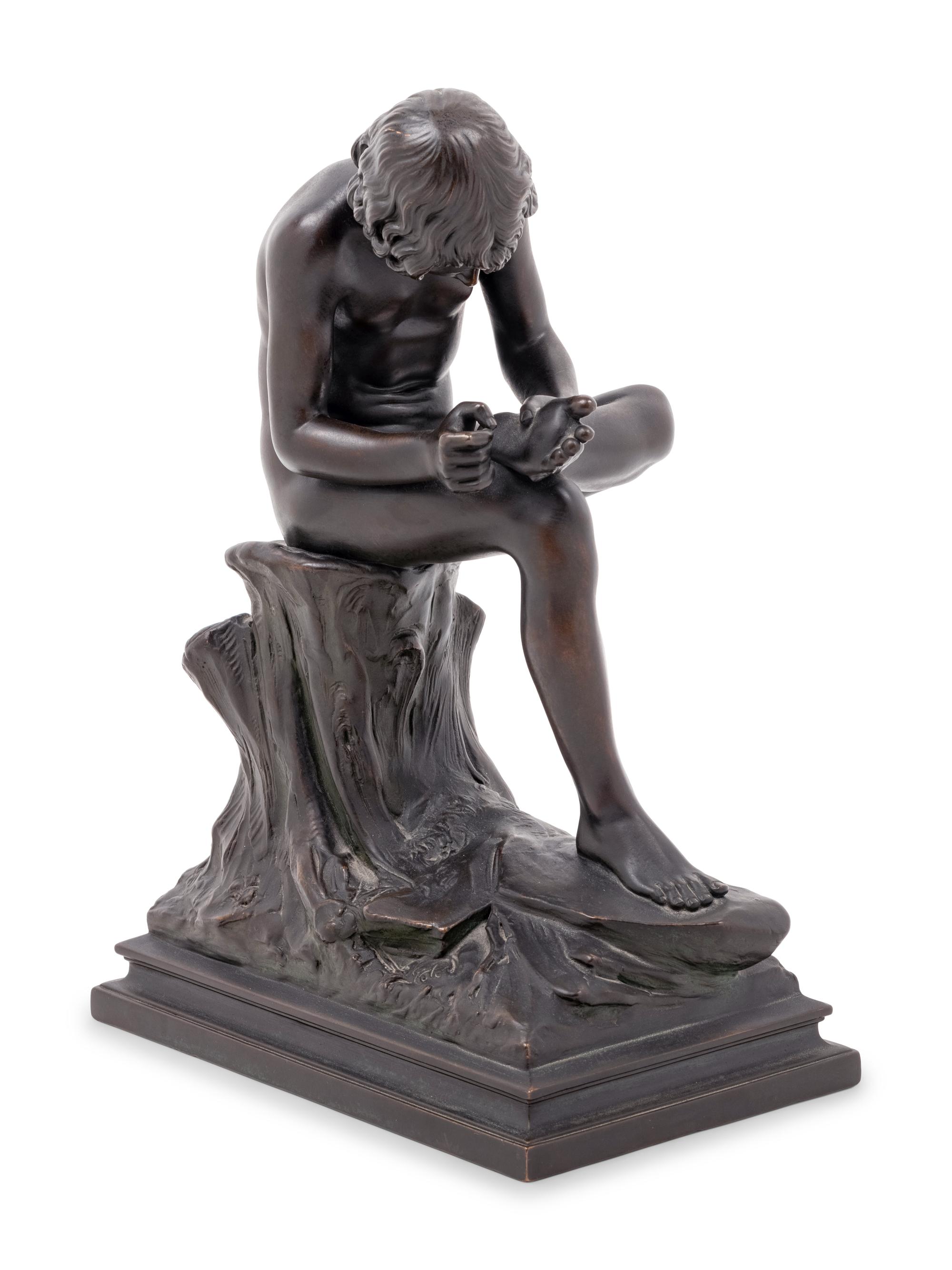 A Grand Tour Bronze Model of the Spinario