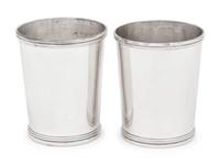 A Pair of American Coin Silver Julep Cups