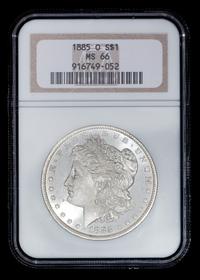 A United States 1885-O Morgan Silver $1 Coin