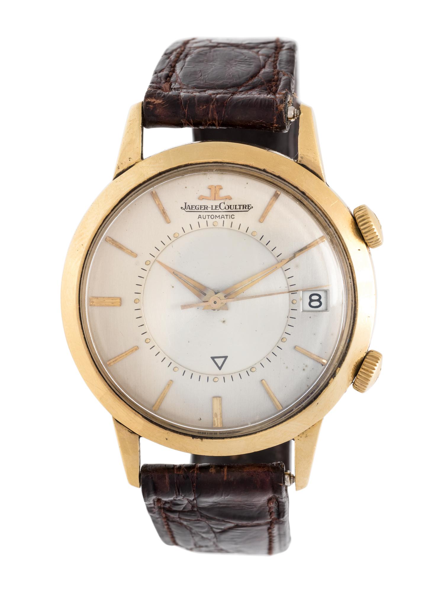 JAEGER-LeCOULTRE, MEMOVOX, 18K YELLOW GOLD ALARM WRISTWATCH