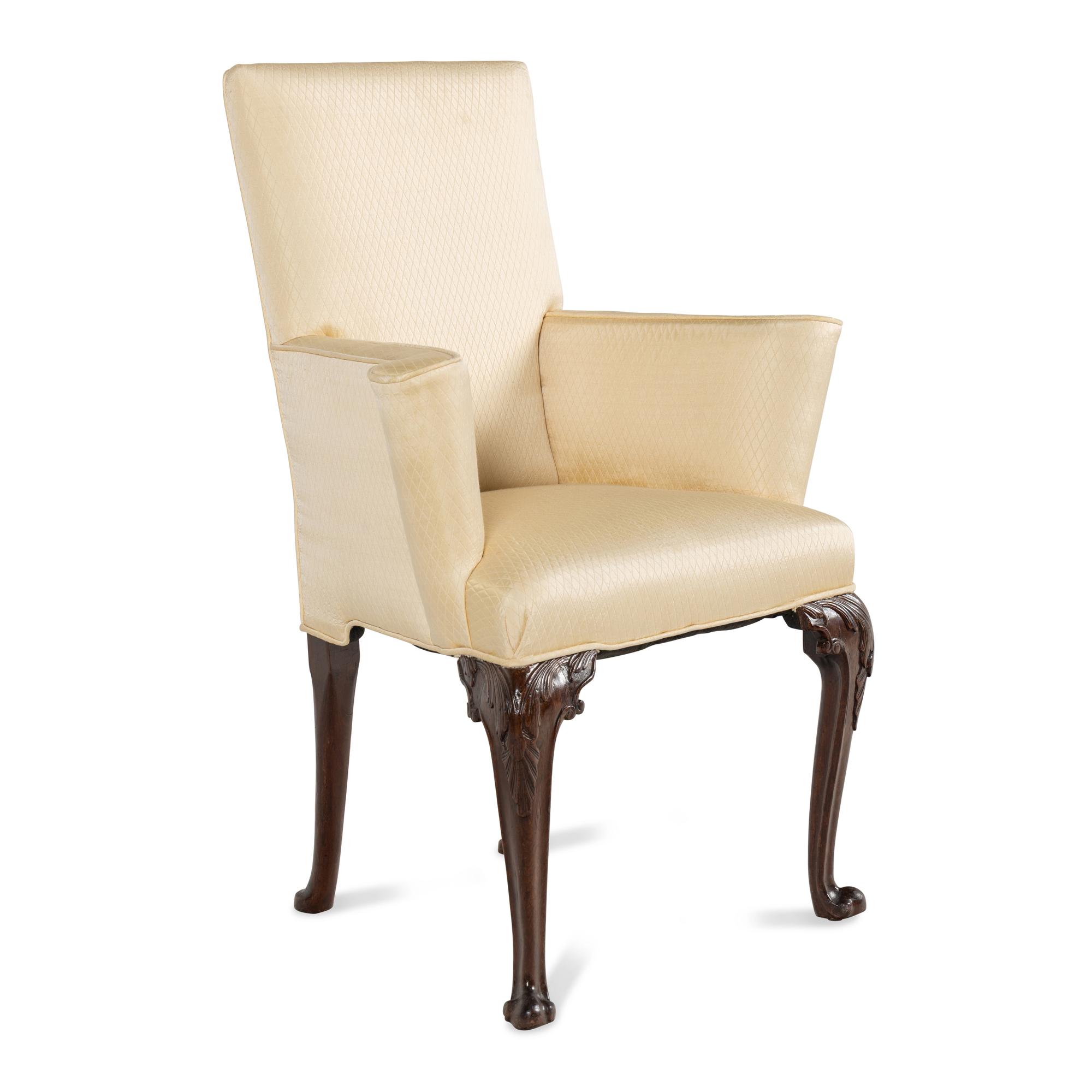 A George II Walnut Ladies’ Armchair