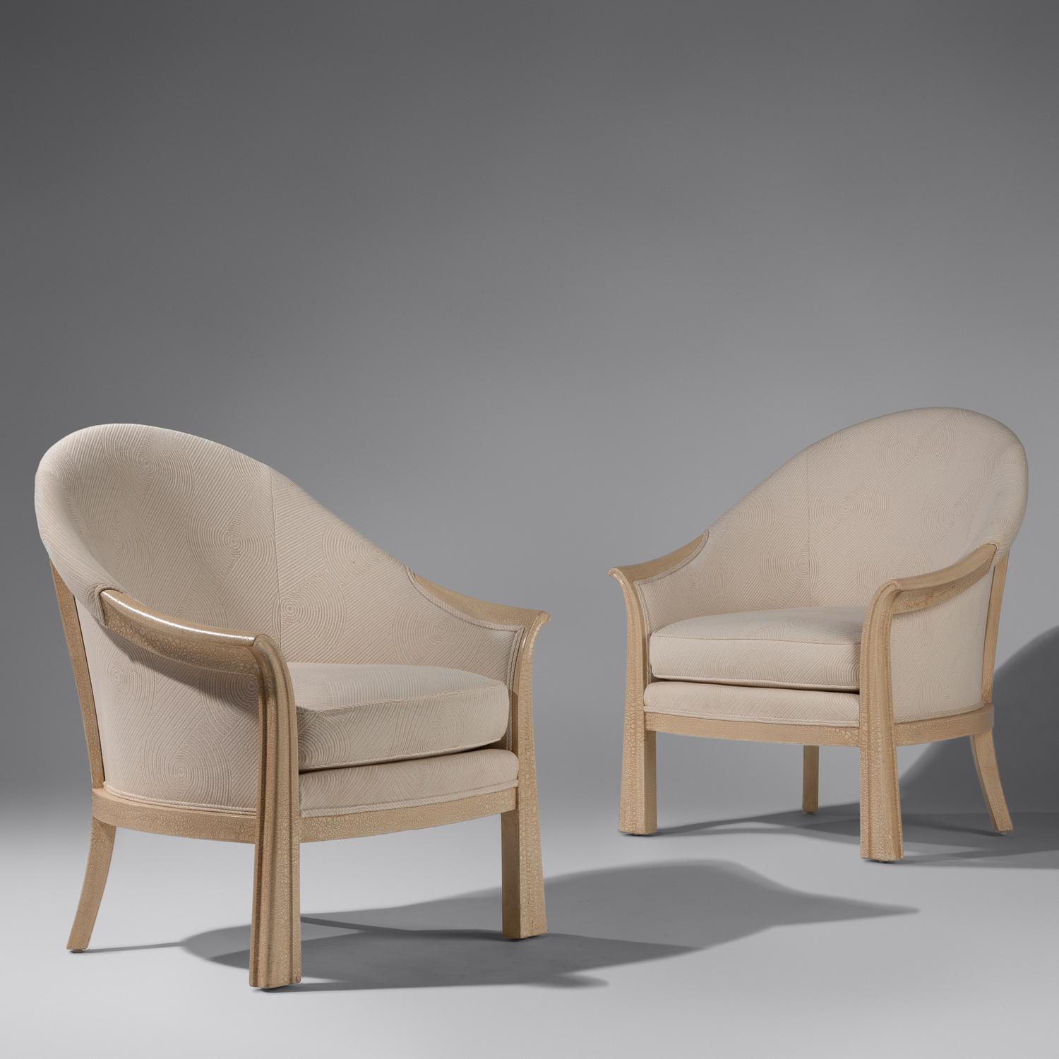 Pair of arm chairs after Pierre Chareau