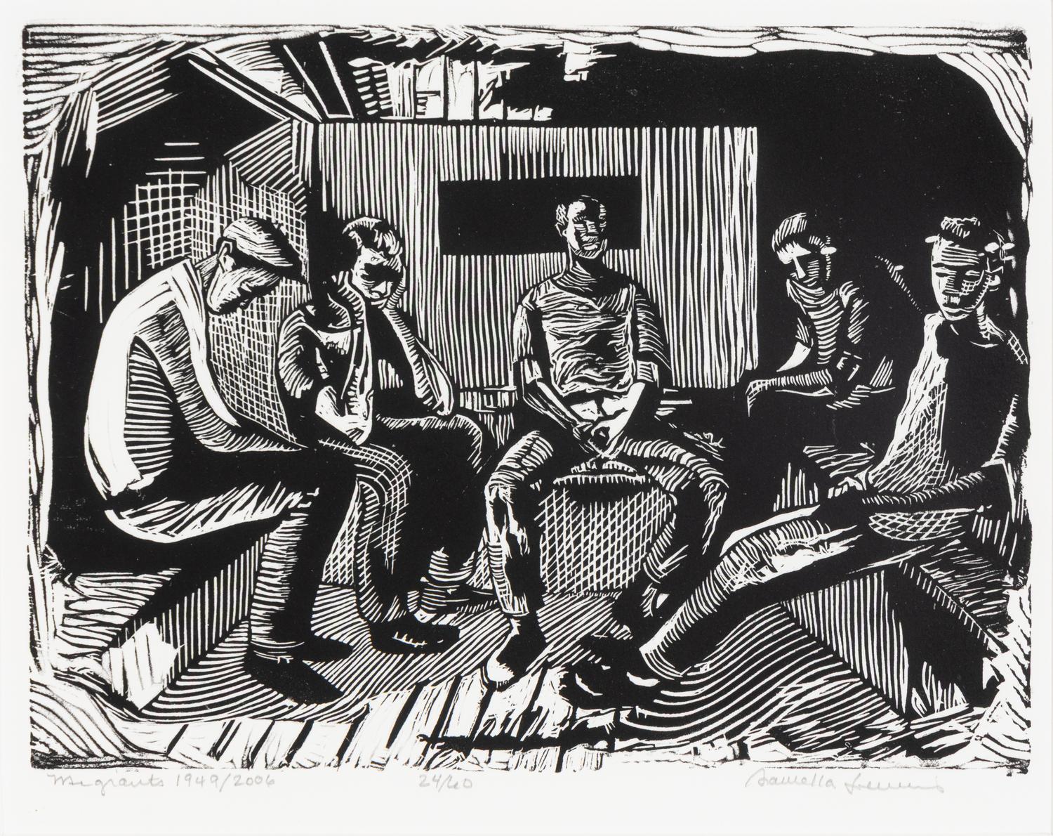 Samella Sanders Lewis (American, 1923–2022) — Migrants , 1949/2006
