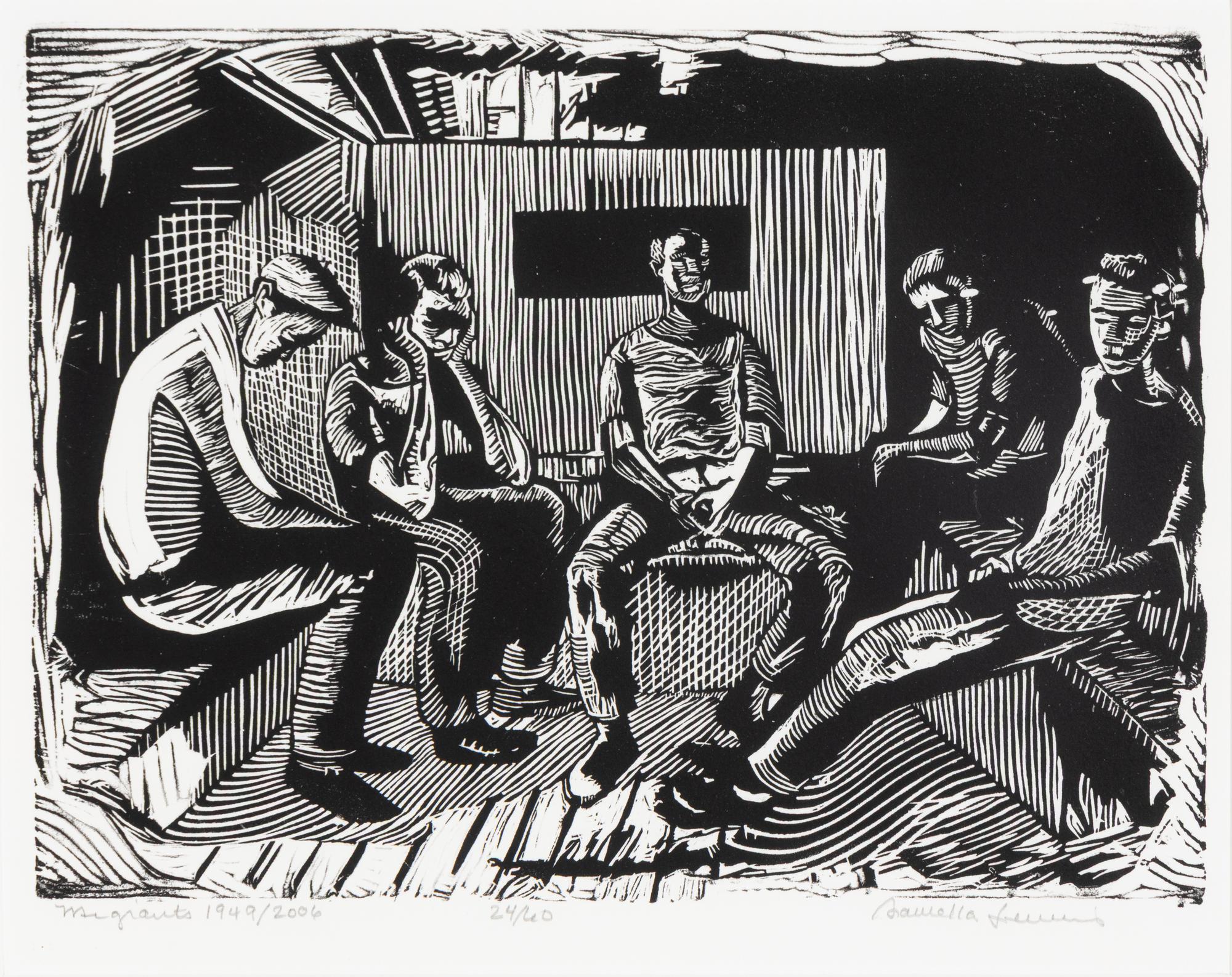 Samella Sanders Lewis (American, 1923–2022) — Migrants , 1949/2006