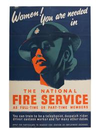 [WW2]. Women! You are Needed in the National Fire Service.. .Great Britain, [1945?].