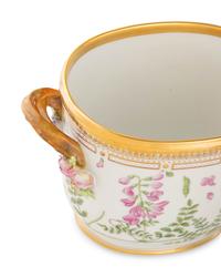 Two Royal Copenhagen Flora Danica Porcelain Serving Articles