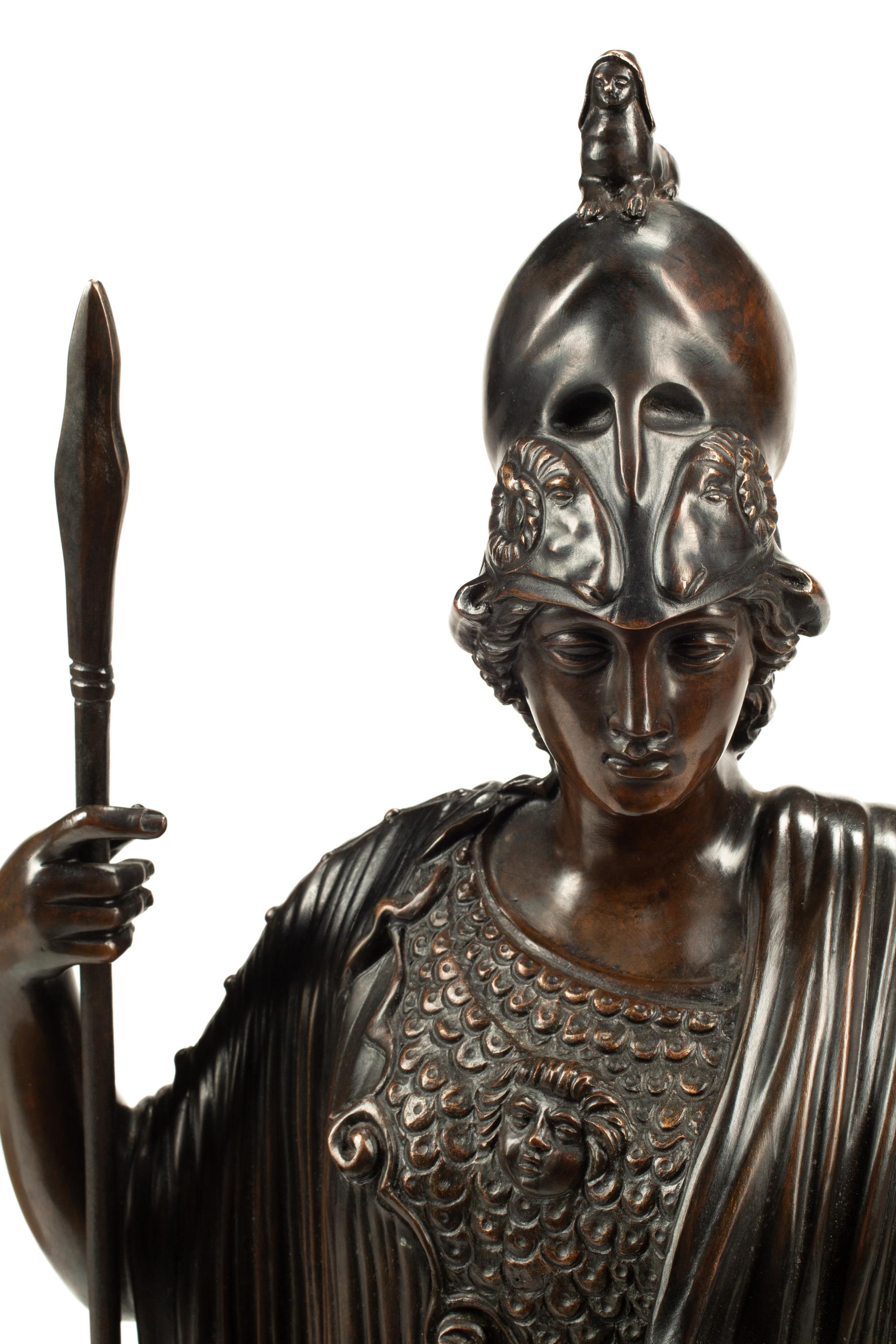 An Italian Bronze Figure of Athena