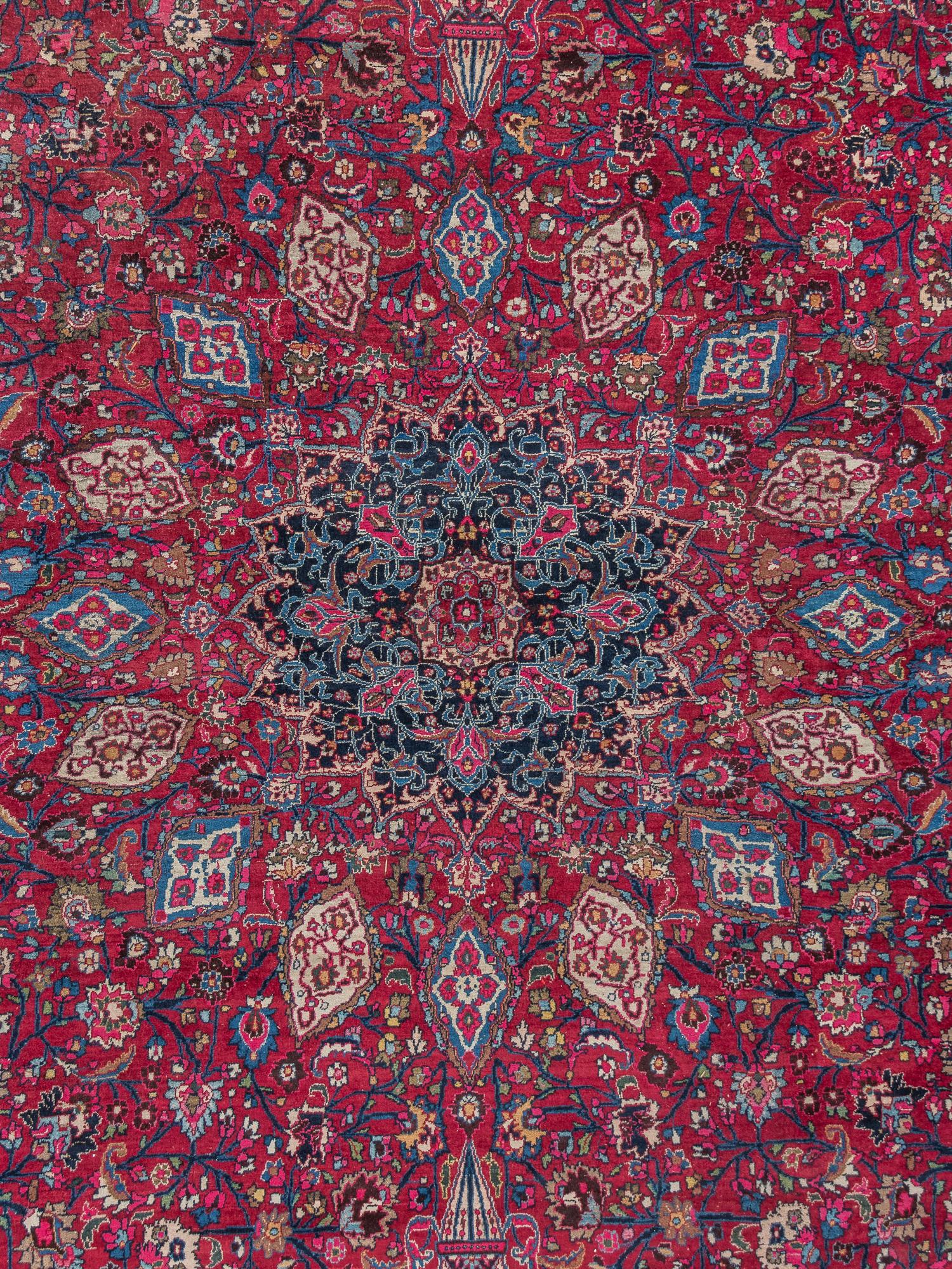 A Meshed Wool Rug