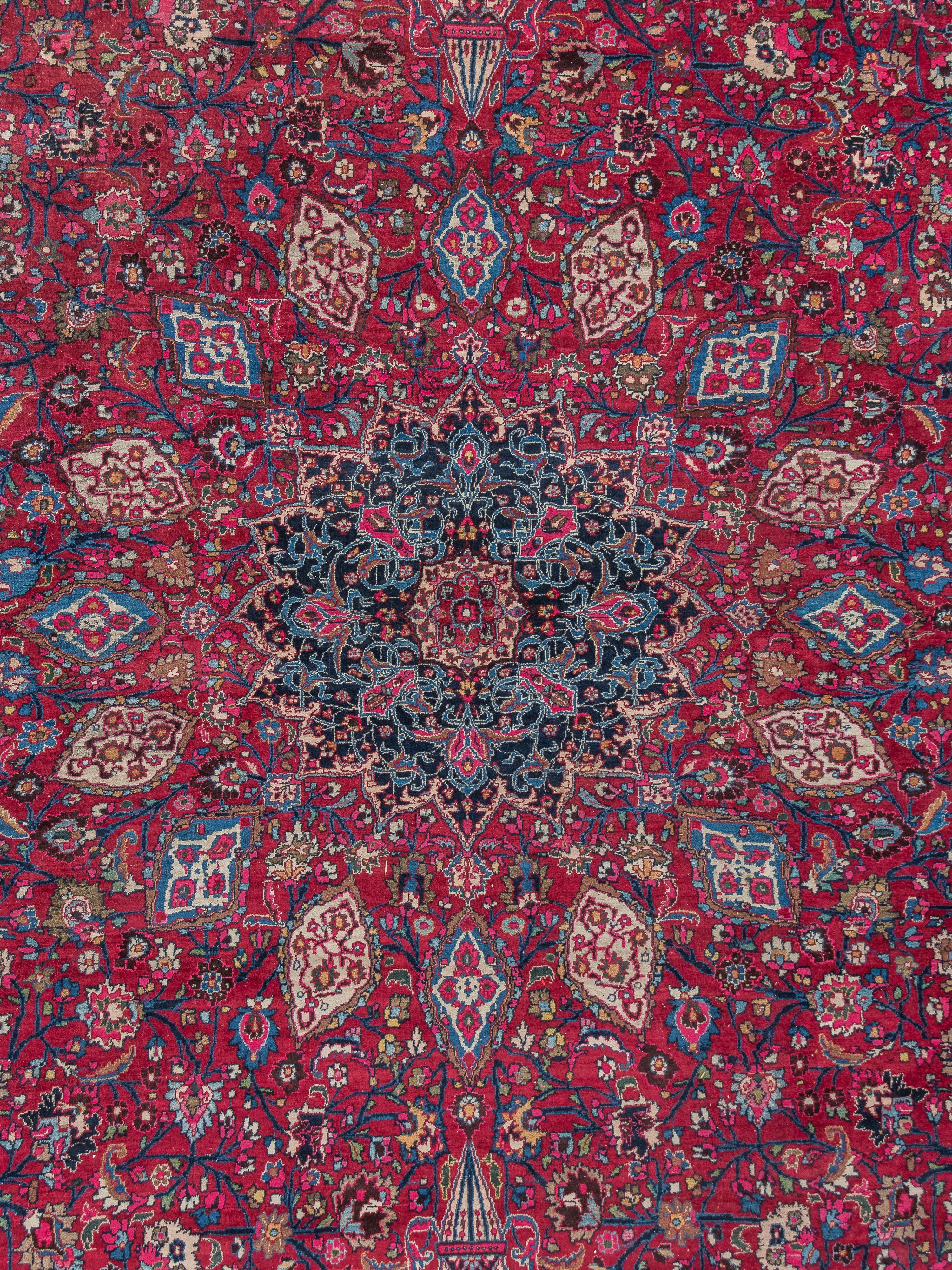 A Meshed Wool Rug