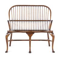 An English Oak Windsor Bench
