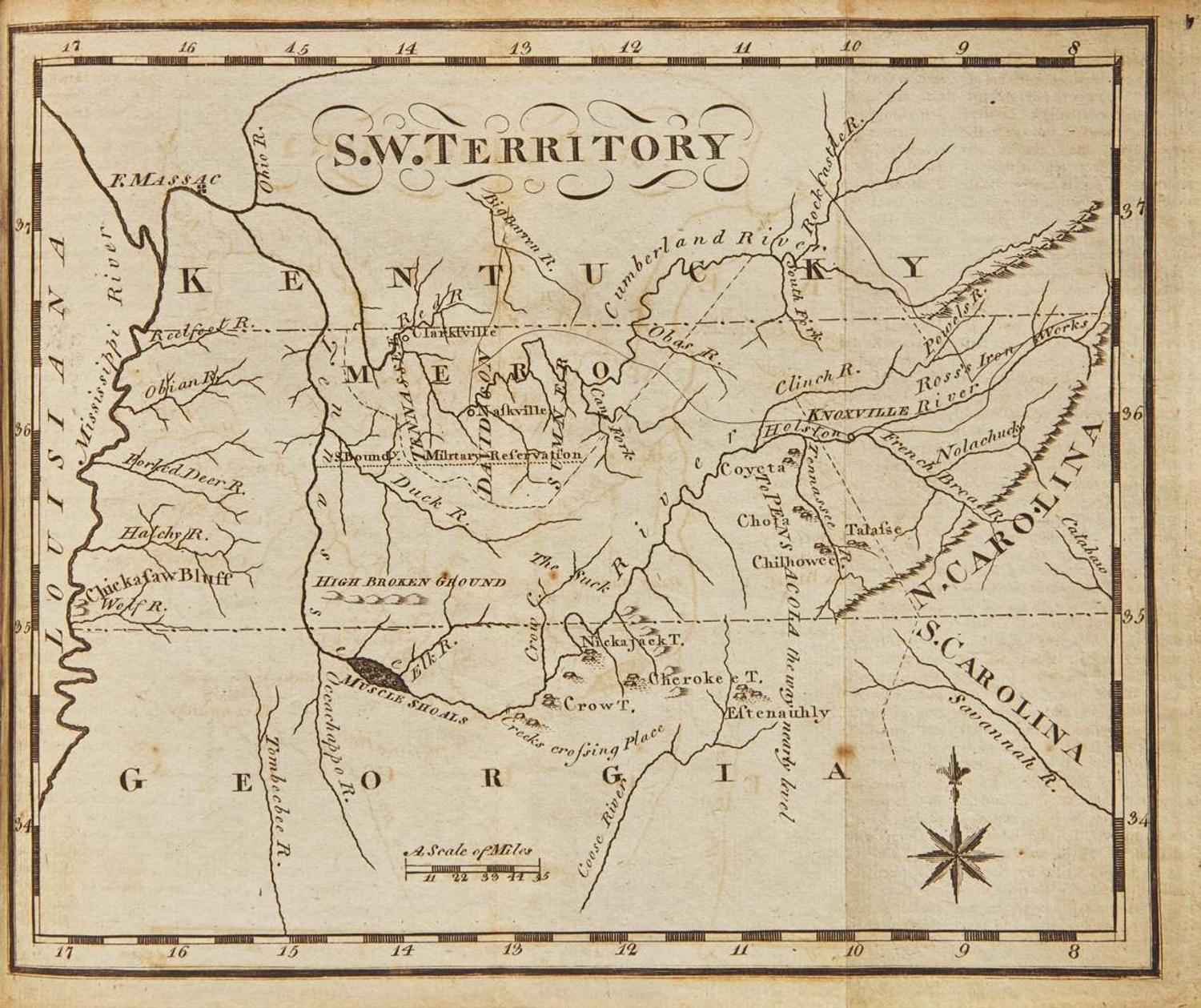 [Americana] Scott, Joseph: The United States Gazetteer: Containing an Authentic description of the Several States...
