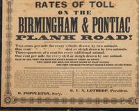 [TRANSPORTATION] -- [CIVIL WAR]. A group of 4 broadsides involving travel by toll road and railroad, highlighted by: A Colossal Gathering of Veterans. Great Day at Silver Lake Chautauqua Assembly.